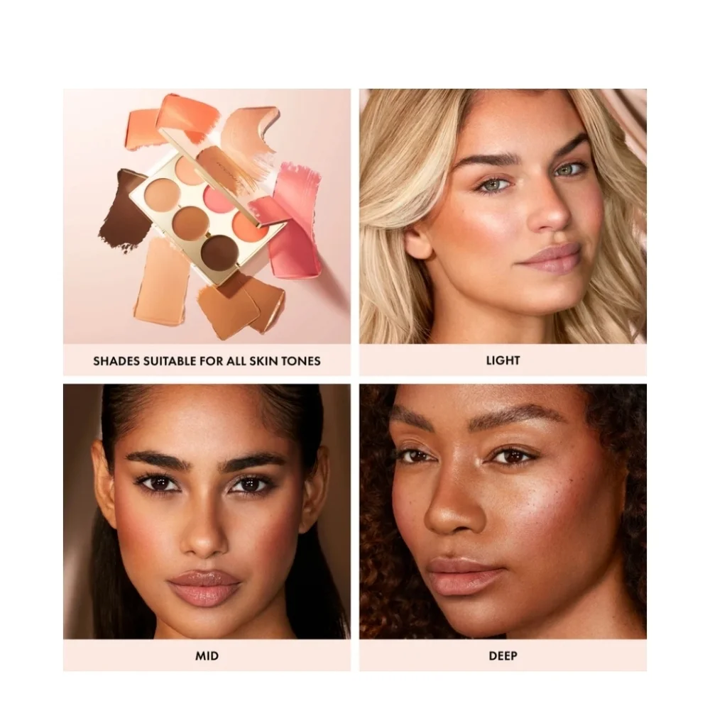 ICONIC LONDON MULTI USE CREAM BLUSH, BRONZE & HIGHLIGHT PALETTE NIB - Picture 4 of 11